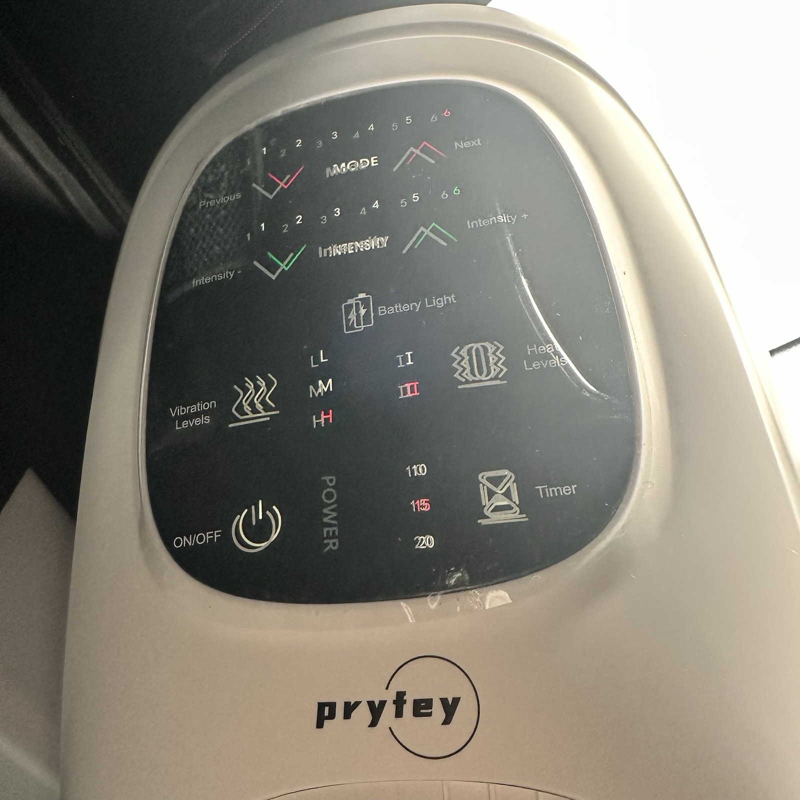 Pryfey Smart 360 Degrees Airbag Compression Heated Hand Massager