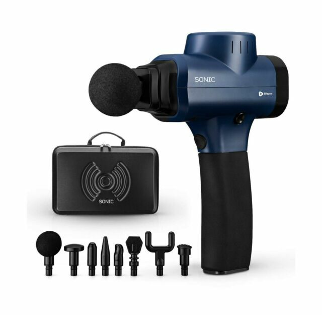 Life Pro Sonic Handheld Percussion 5-Speed Massage Gun – Blue