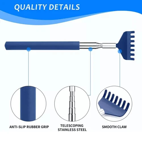 3X Bear Claw Telescopic Metal Extendable Back Scratcher Back Massager Gift