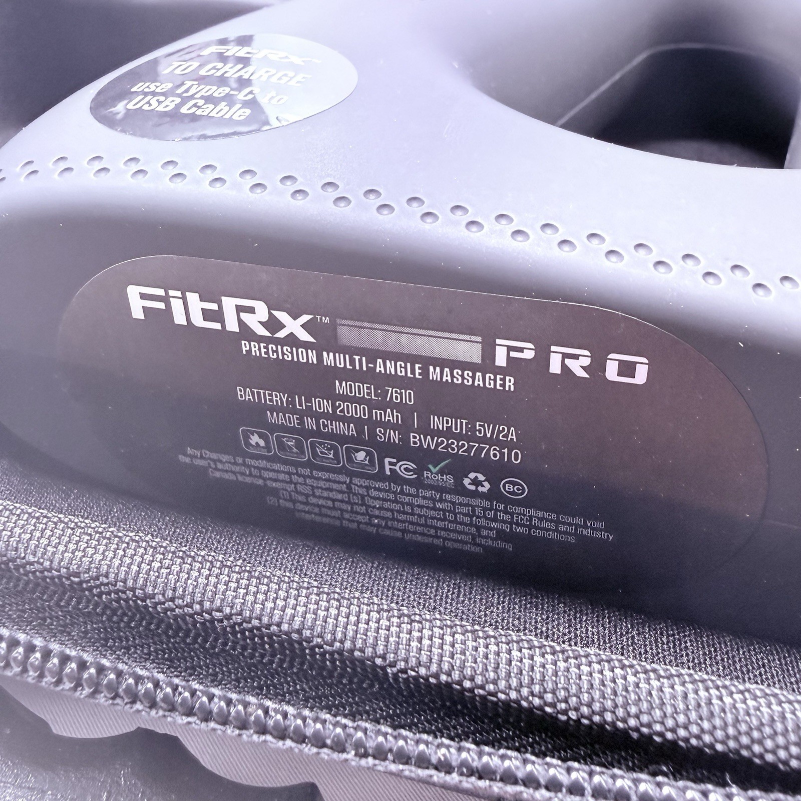 Tuzmi FitRx PRO Handheld Therapeutic Percussion Massage Gun