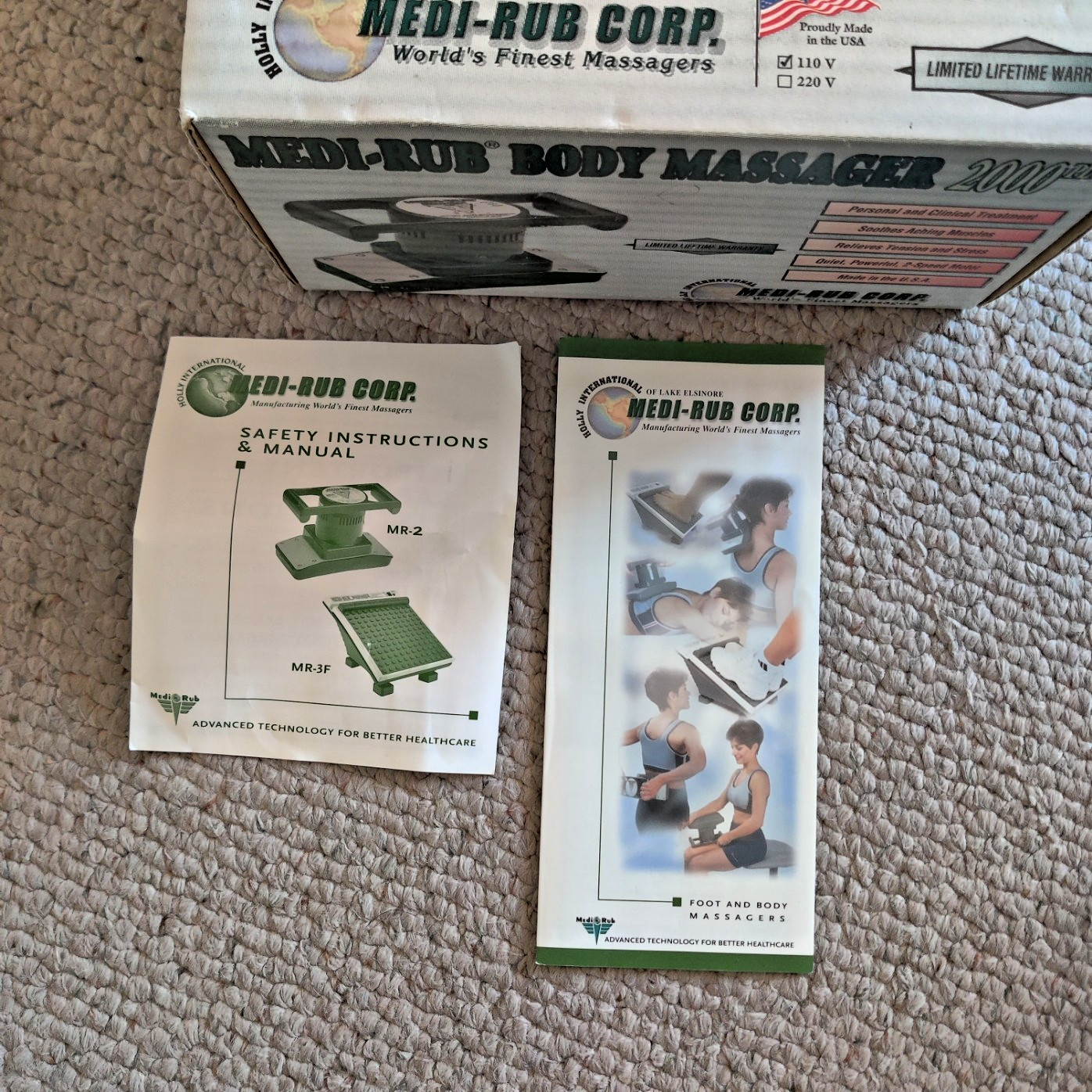Medi-Rub Massager 2000 Plus Professional Vibration Massager Tested Free Shipping