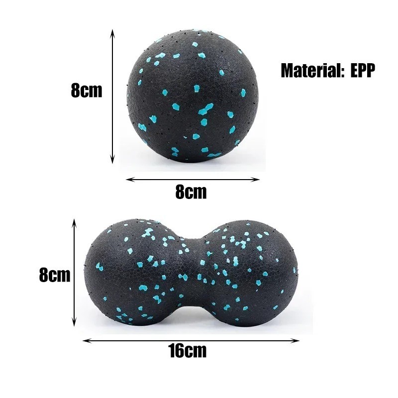 EPP 8cm Peanut Balls Body Massage Fascia Ball High Density Muscle Relaxation Lac