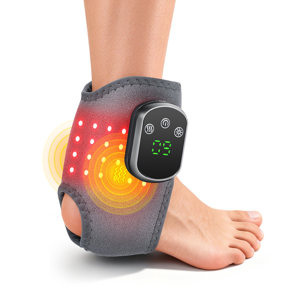 Red Light Therapy Cordless Ankle Massager 40PCS LED Beads Wireless Heating Pad