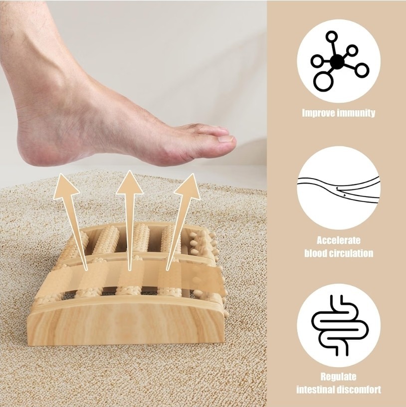 Foot massager, relieves plantar fasciitis, leg pain treatment suitable for both