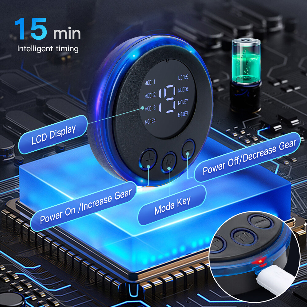 Portable Electric Foot Massager Pad Blood Circulation Muscle Stimulator Mat 2023
