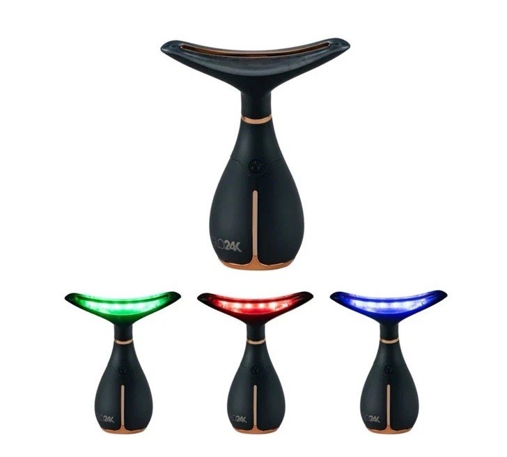 GLO24k Face & Neck LED Light Massager Anti-Aging, Lifting , Firm Authentic