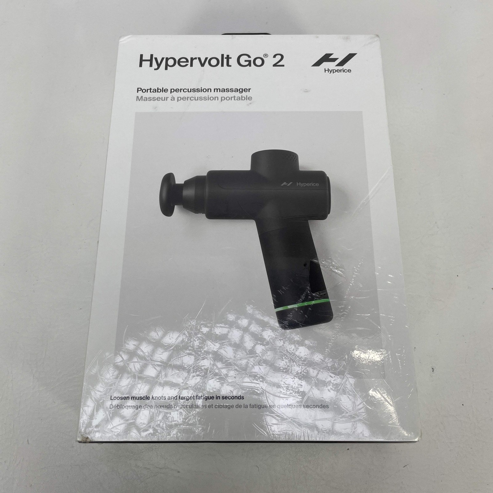 New Hyperice Hypervolt Go 2 Hand-Held Massager Black