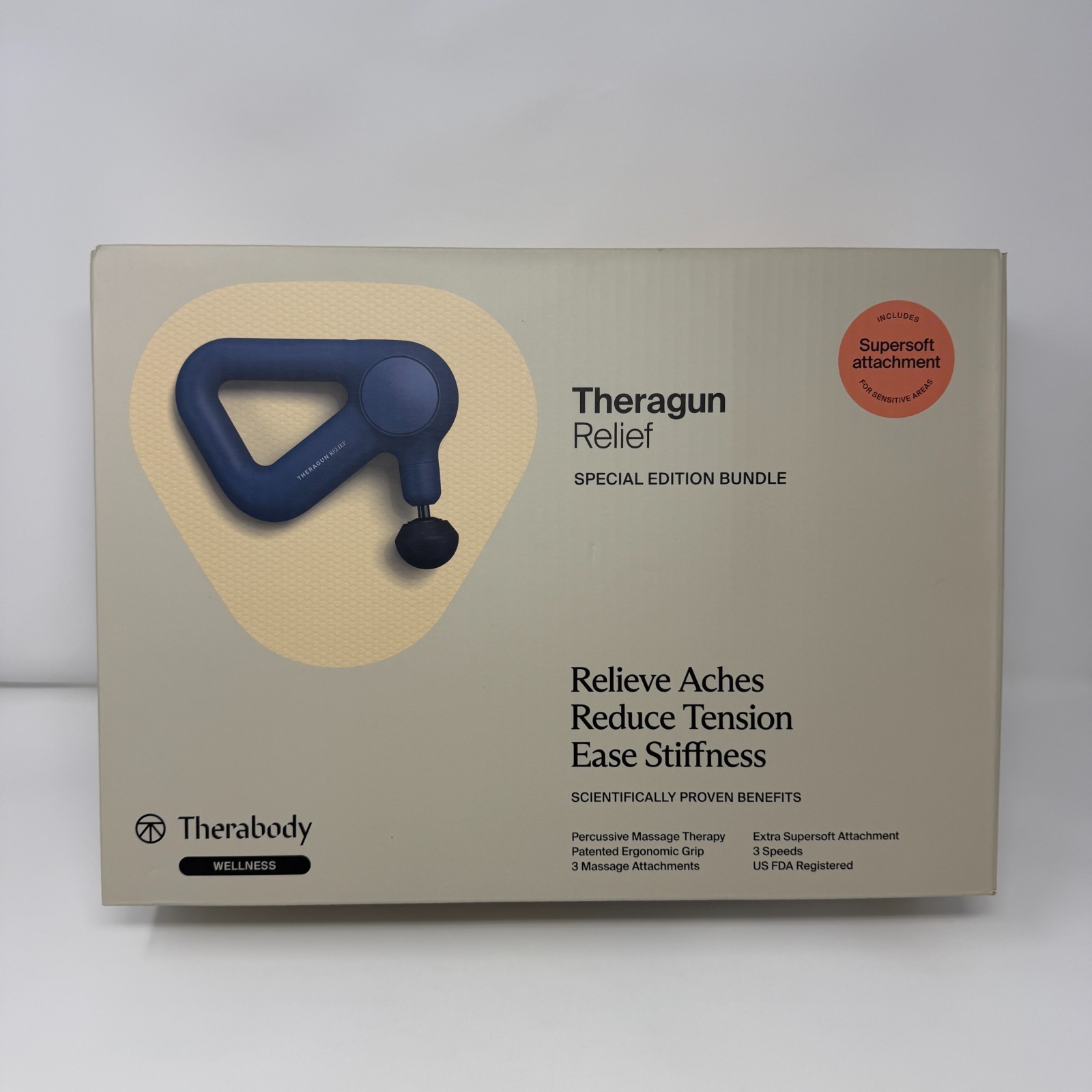 Theragun Relief Massage Gun w/ Supersoft Attachment Special Edition Bundle