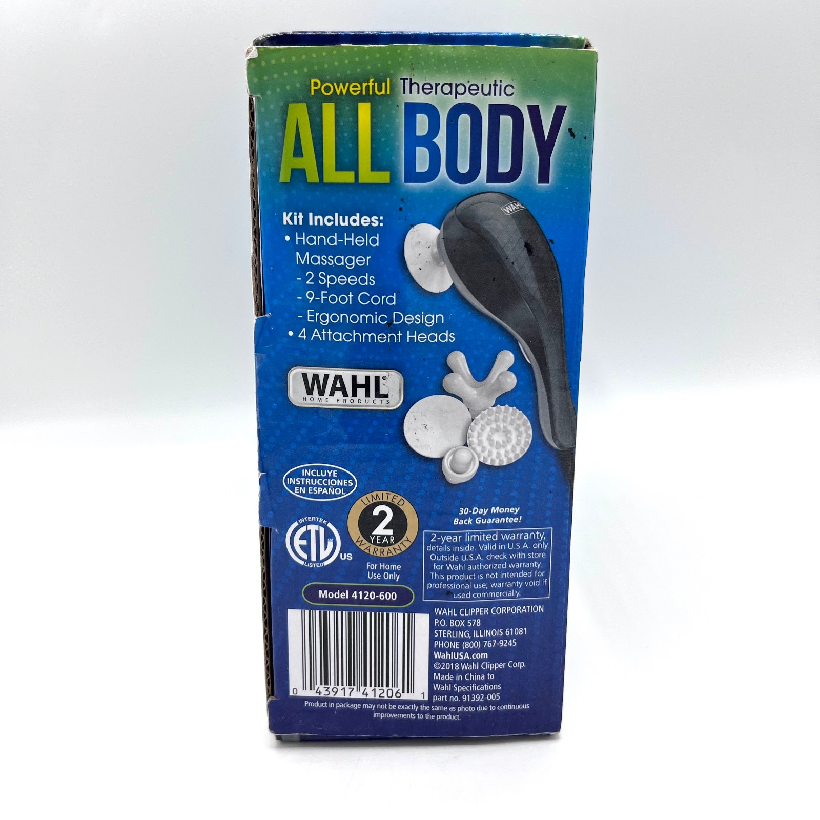 WAHL FSA Approved Powerful Therapeutic All Body Massager Pain Fatigue Reliever