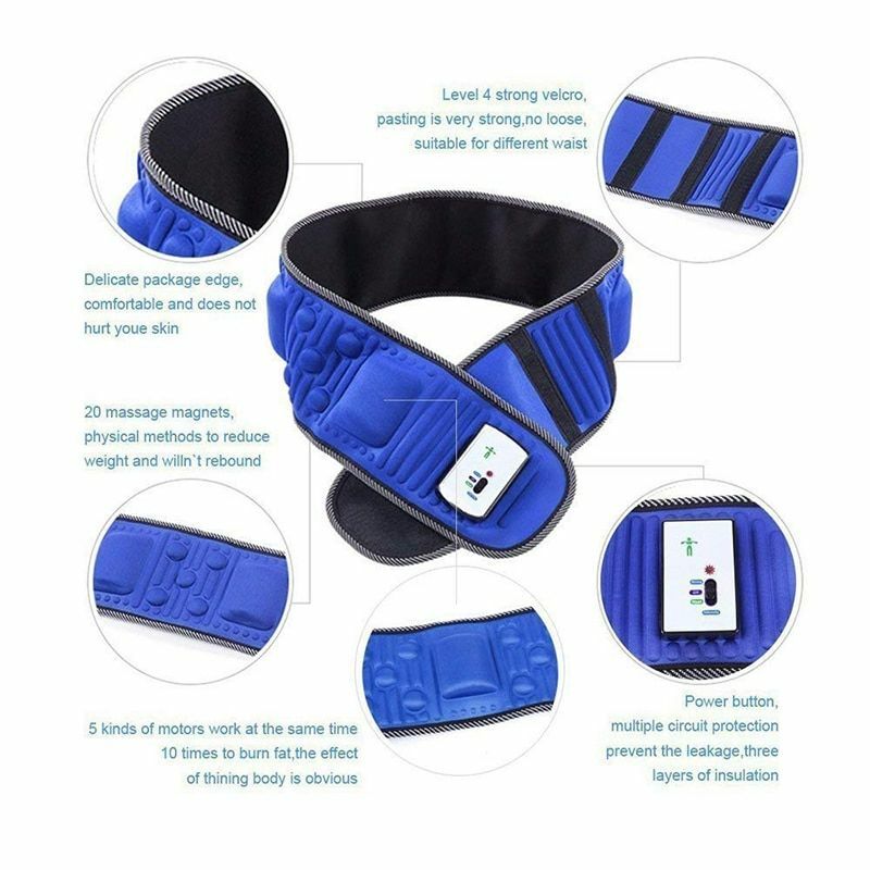 Slimming Belt X5 Times Electric Vibration Massager Machine Fat Burning Equipment
