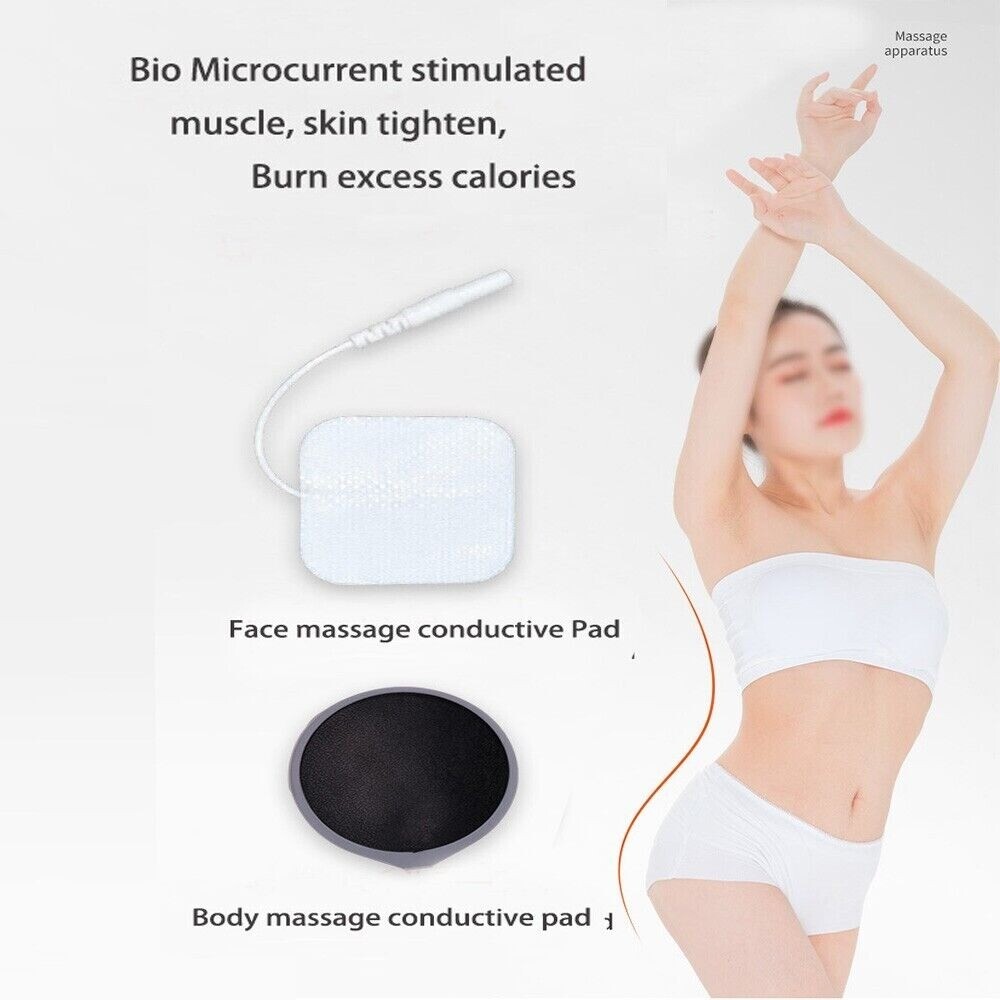 BIO Microcurrent Electrode Muscle Stimulation Body Msssager Beauty with Free Gel