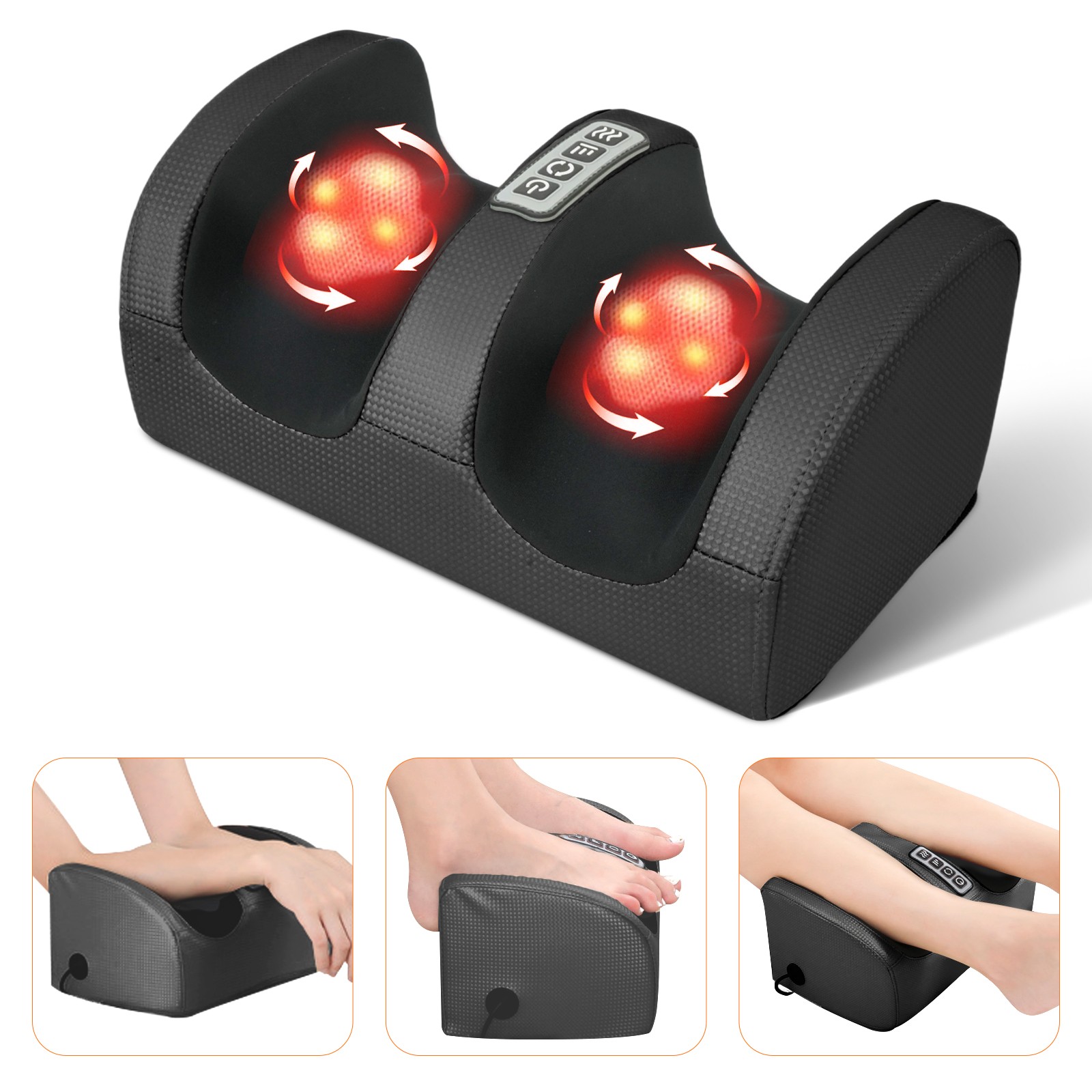 Shiatsu Foot&Calf Massager with Heat Shiatsu Deep Kneading For Tired Muscles NEW