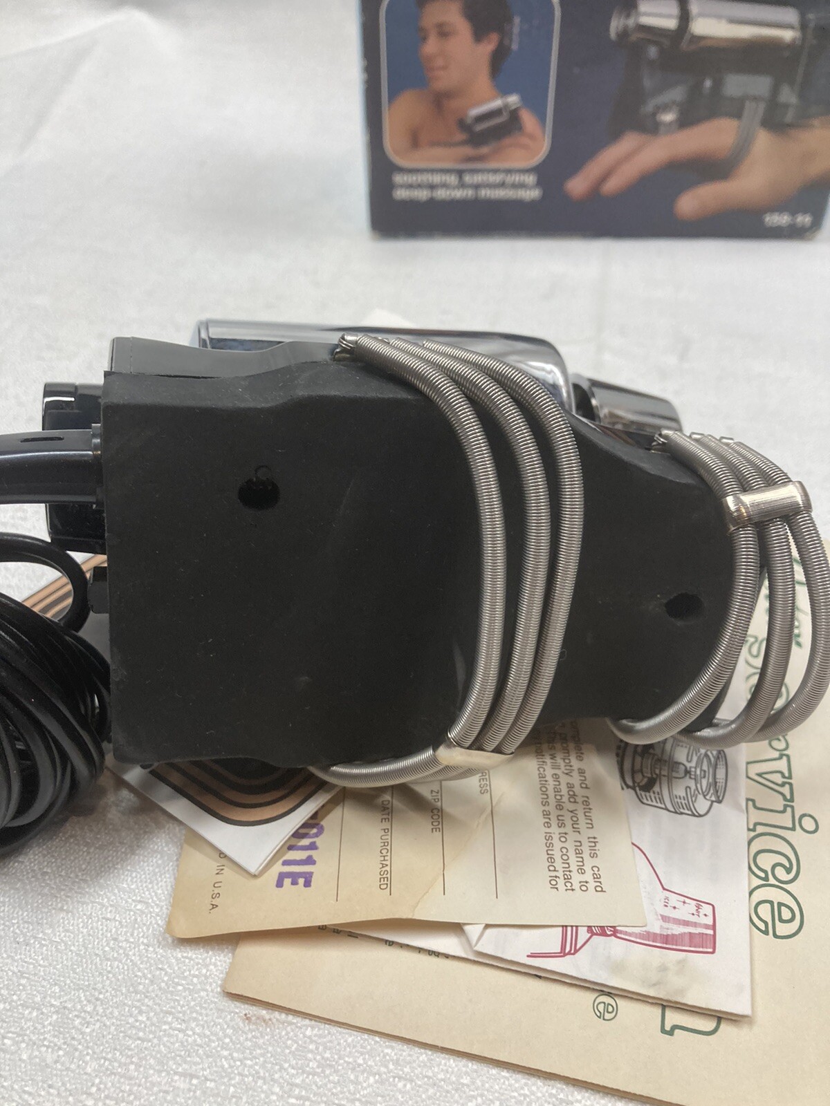 Vintage Oster 138-11B Imperial Massager Chrome Handheld 2 Speed Full Body