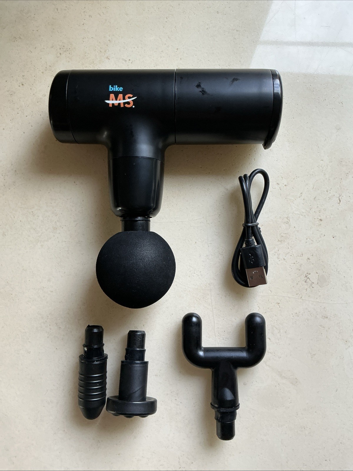 Mini.I Fascial Massage Gun with 4 Interchangeable Heads ~ NEW ~ FREE SHIP