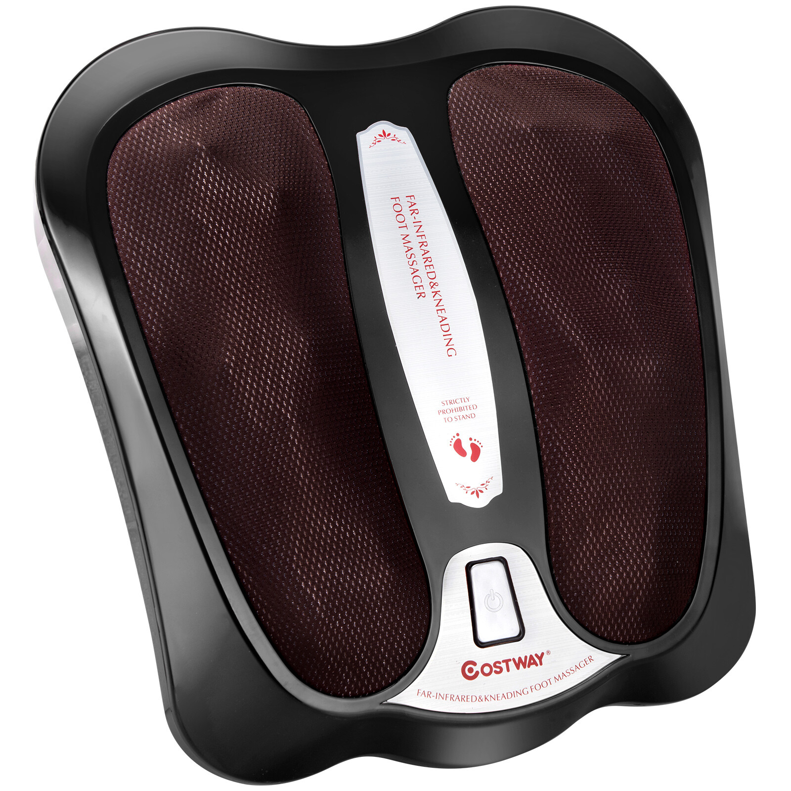 Costway Elecric Keading Foot Massager Machine with Heat & Back Massager