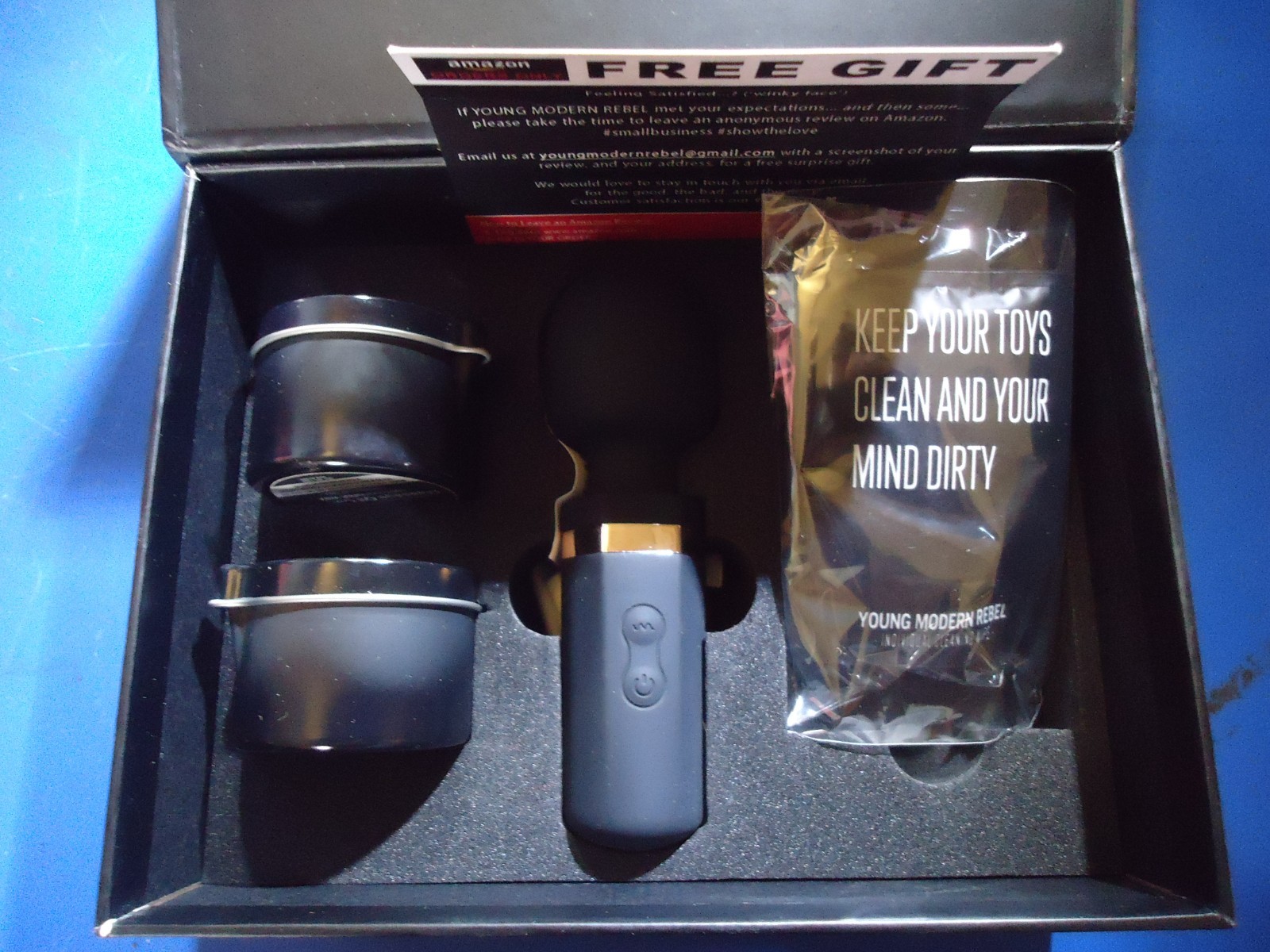 Young Modern Rebel Massager With Candles