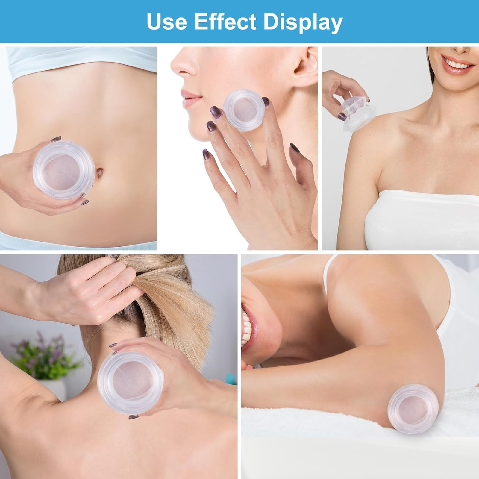 Silicone Cupping Therapy Set, Massage Cups for Cellulite Reduction, Muscle Pain