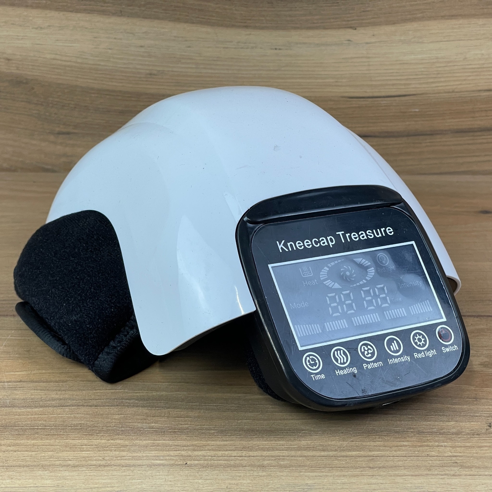 White 3-Modes 5-Functions Electric Heated Knee Massager For Swelling Stiff Joint