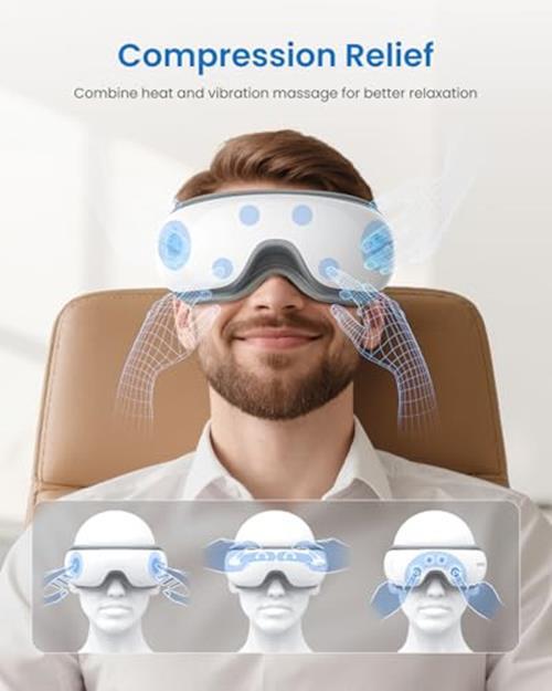 RENPHO Eyeris 1 Eye Massager with Heat, Fathers Day Birthday Assorted Styles
