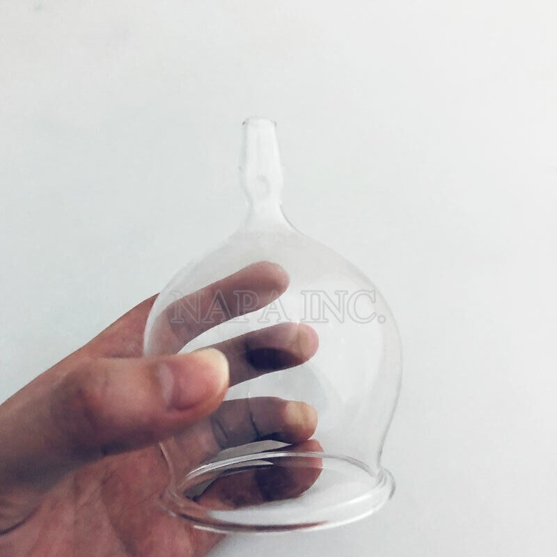 2PCS 6cm Glass Cupping Cups Reusable Massage Cups For Vacuum Therapy SPA Machine