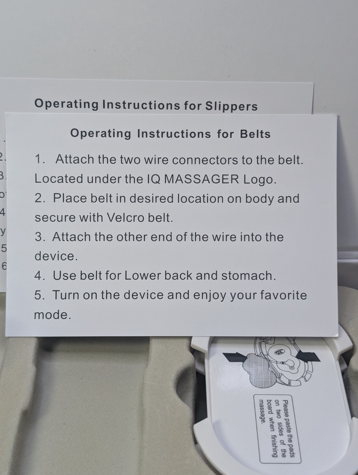 IQ Technologies Pro IVs Combo EMS TENS Massager Kit Incomplete Open Box