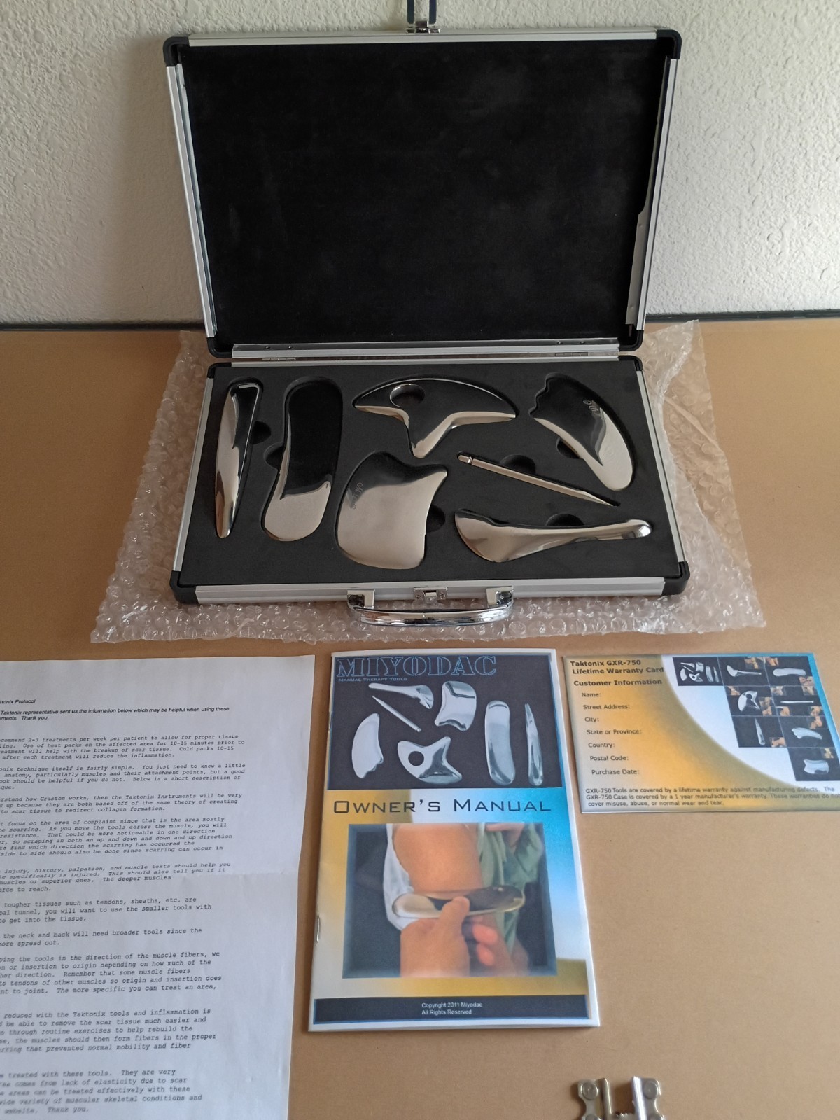 Graston Technique Medical Stainless Steel Chiropractic Tool Set MiyoDac IASTM