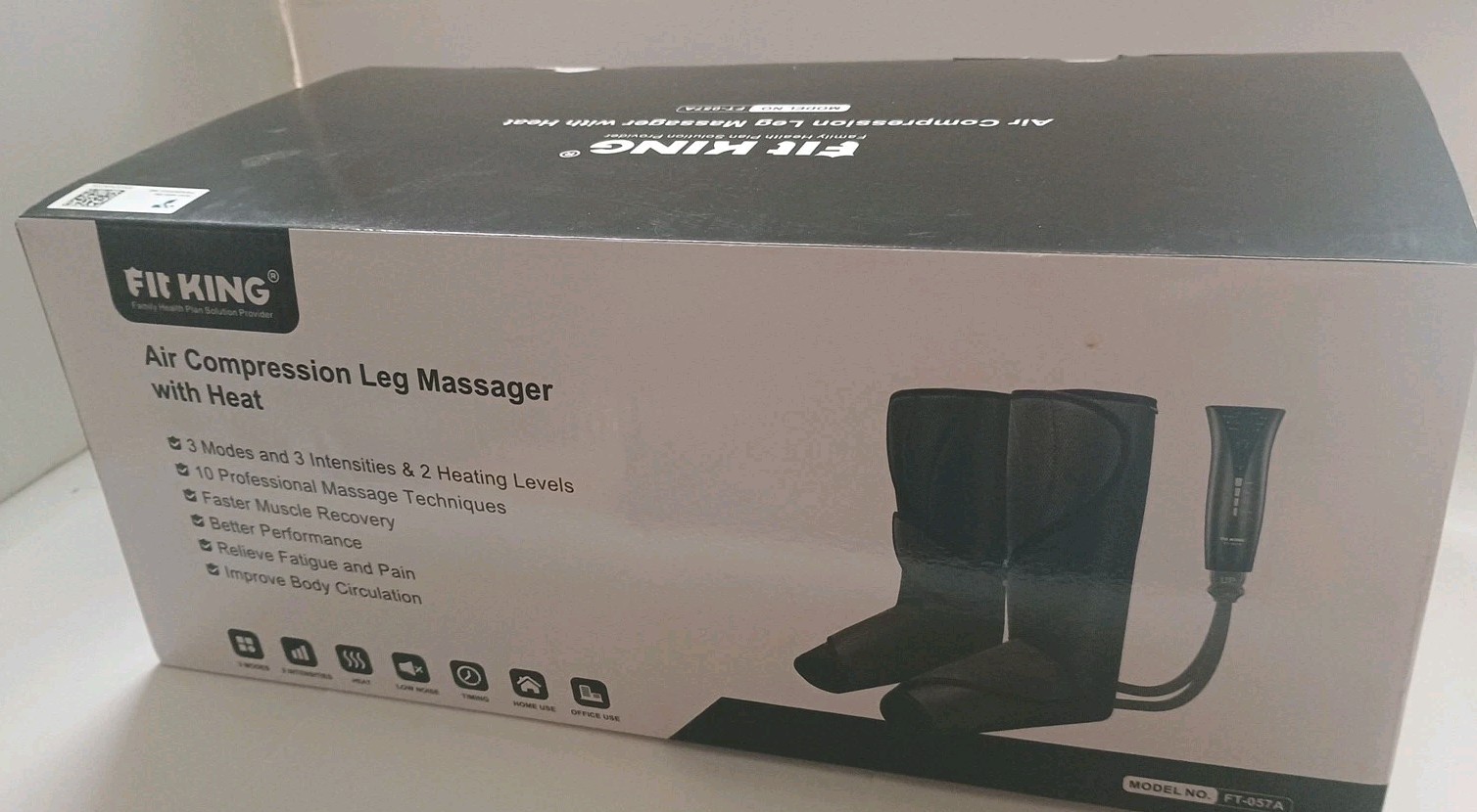 Fit King FT-009A Air Compression Circulation Leg Massager Used Once