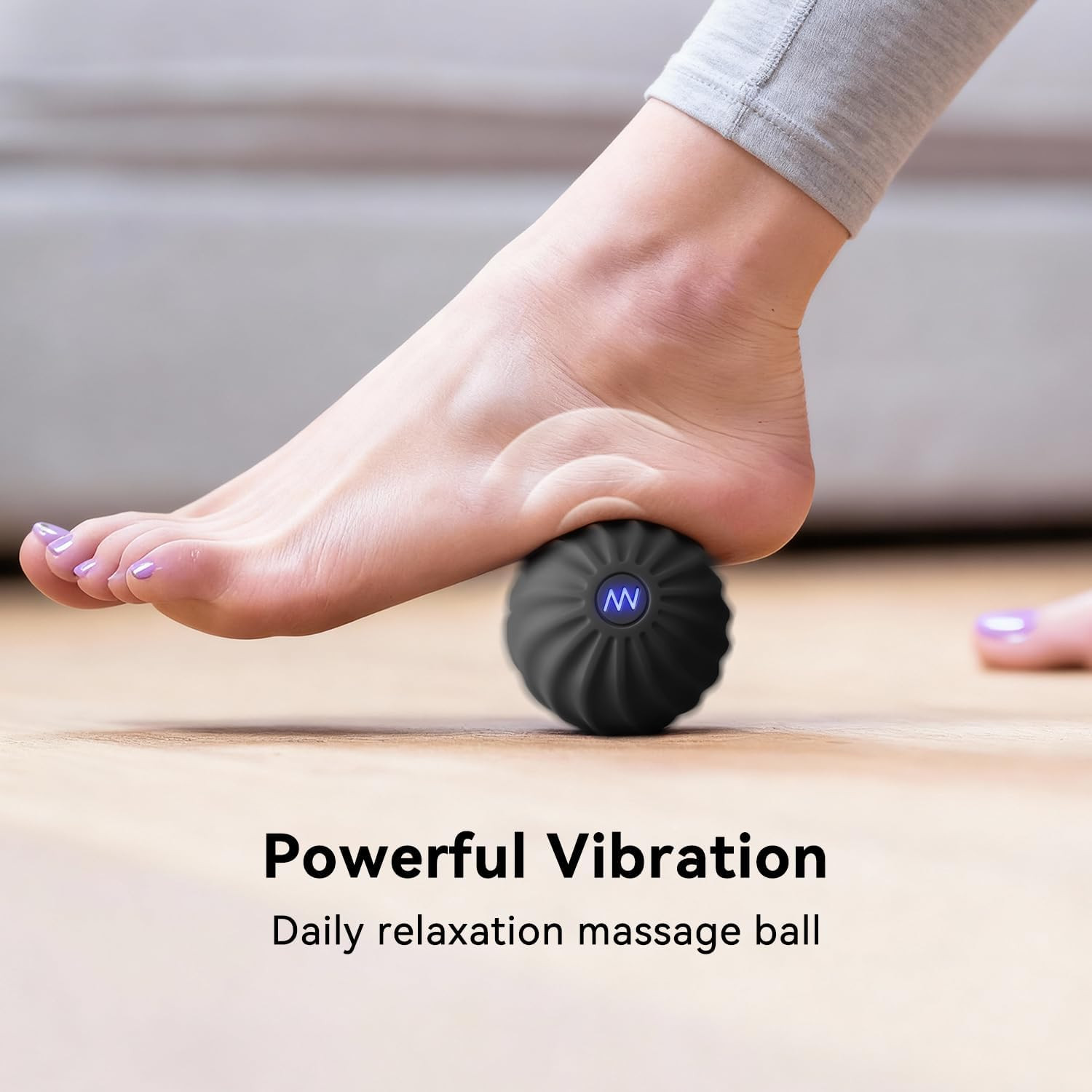 2.4″ Mini Electric Vibrating Massage Ball, 10-Speed Fitness Yoga Massage Roller