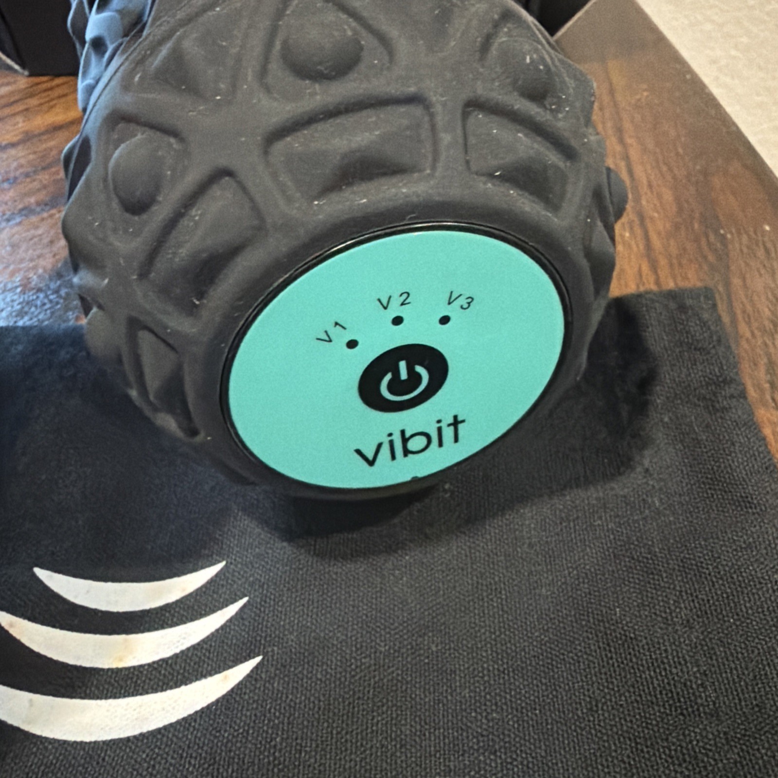 Vibit Vibrating Foam Roller Massage Deep Tissue Muscle Recovery Fasciitis Black