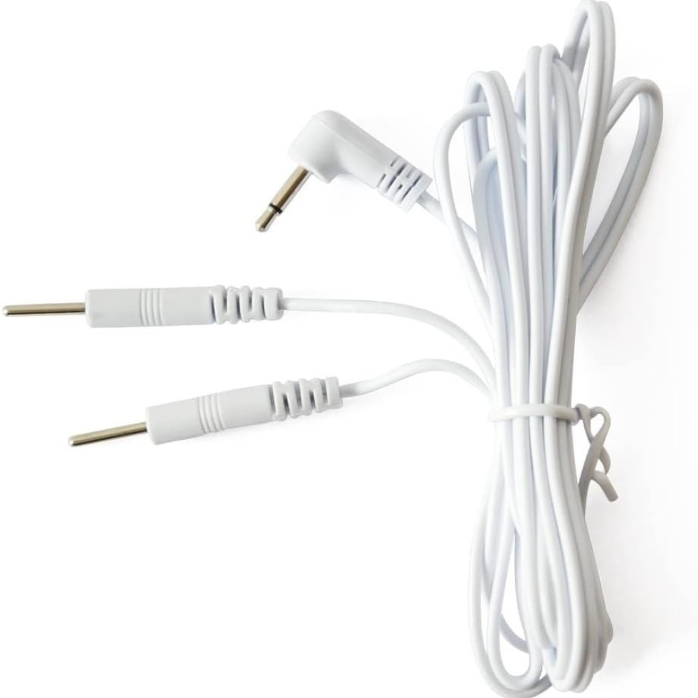 TENS Lead Wires – Two 2.5mm Pin Connectors – Quantity: 4 new