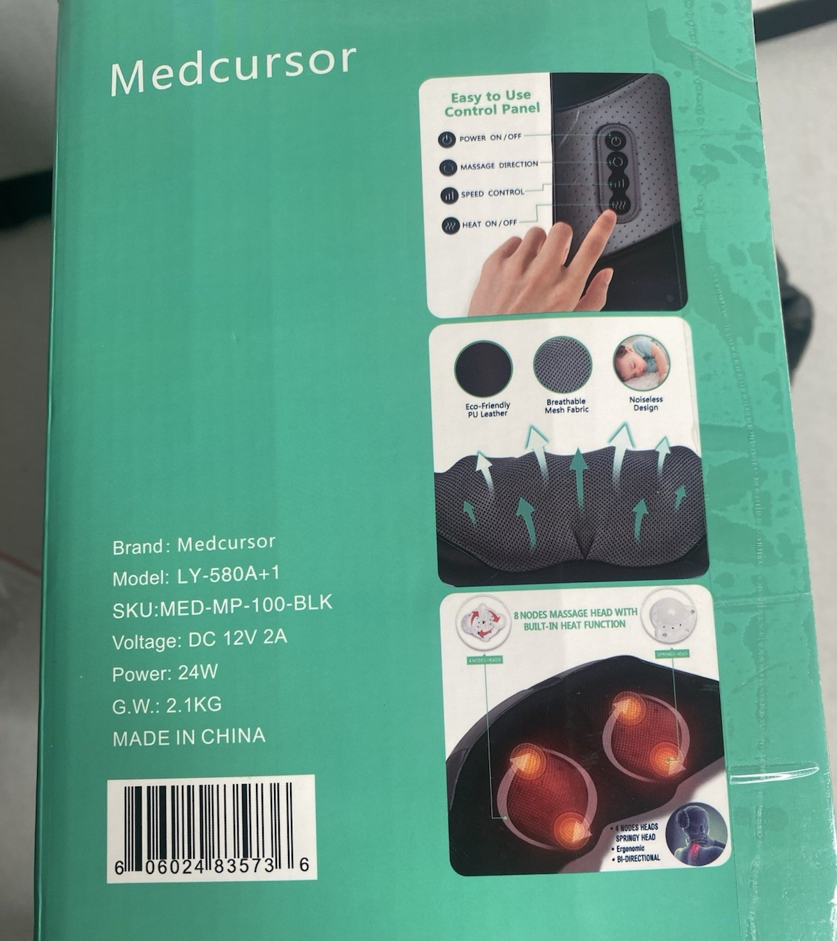 Medcursor Neck and Shoulder Massager with Heat, Electric Deep Tissue Relaxation