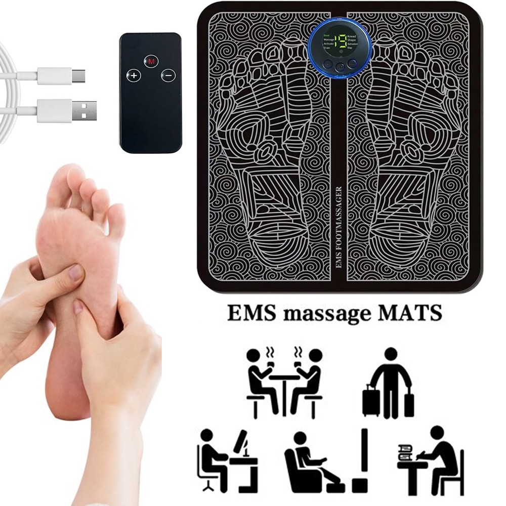 Foot Massage Pad with Remote Control 19 Levels 8 Massage Mode Perfect Xmas gift