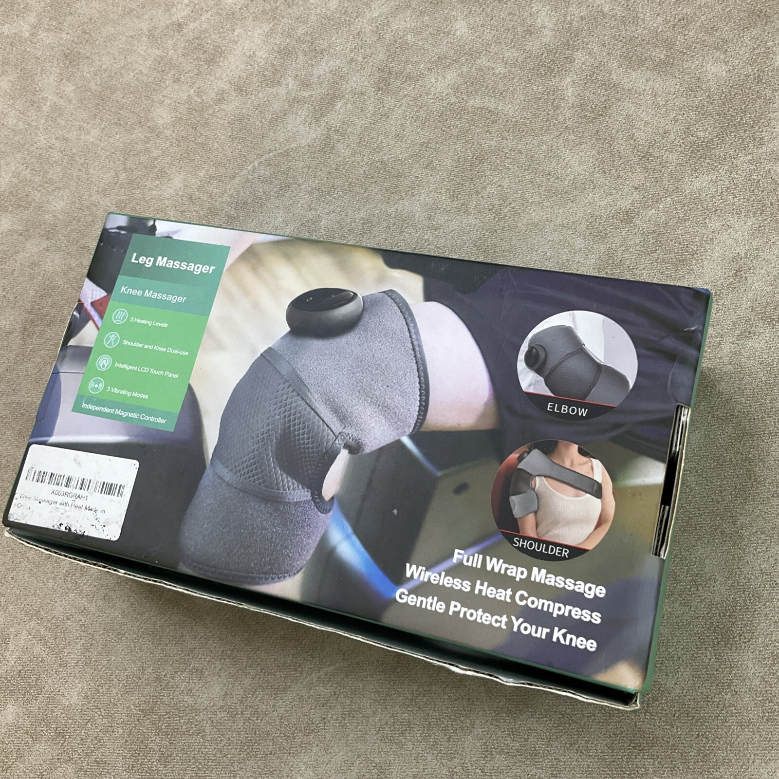 Heating Knee Wrap Massager Rechargeable Knee Shoulder Elbow Massage