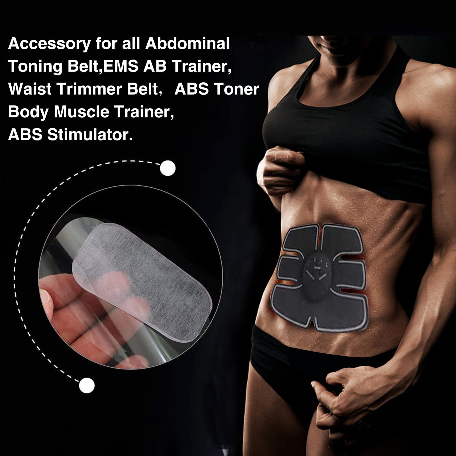 50Pcs Abs Stimulator Training Pads for Abdominal Muscle Trainer, Accessory fo…