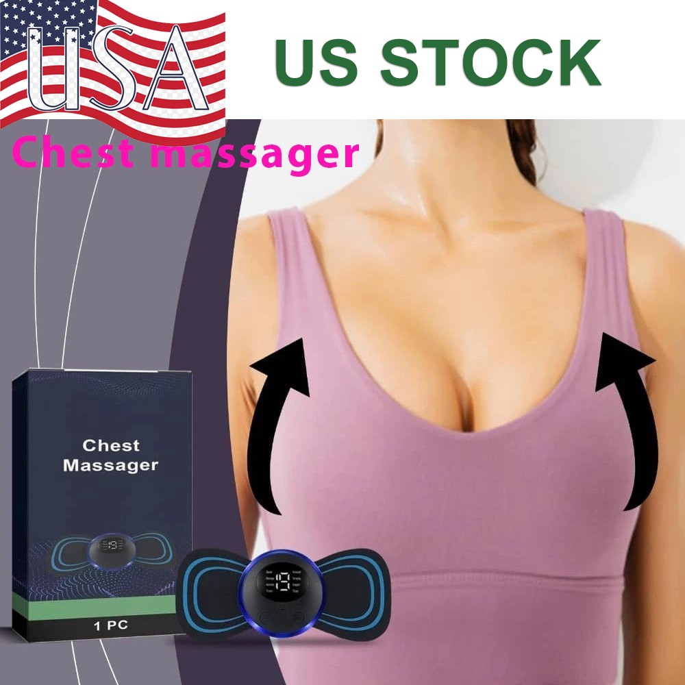 Electric Breast Enhancement Massage Pad Lifting Firming Anti Sagging Chest Patch