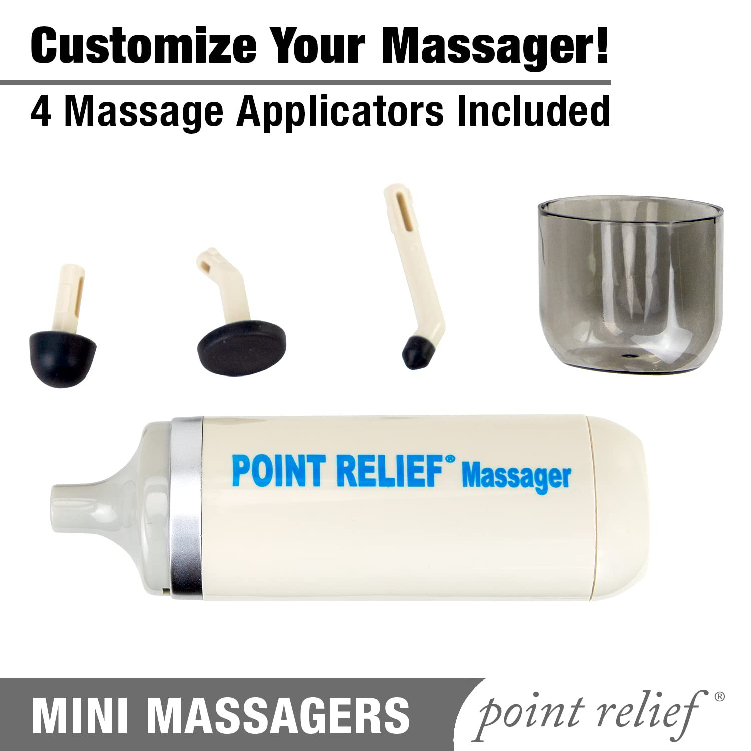 14-1050 Mini Massager for Handheld Targeted Massage Therapy Relieve Muscle Pain