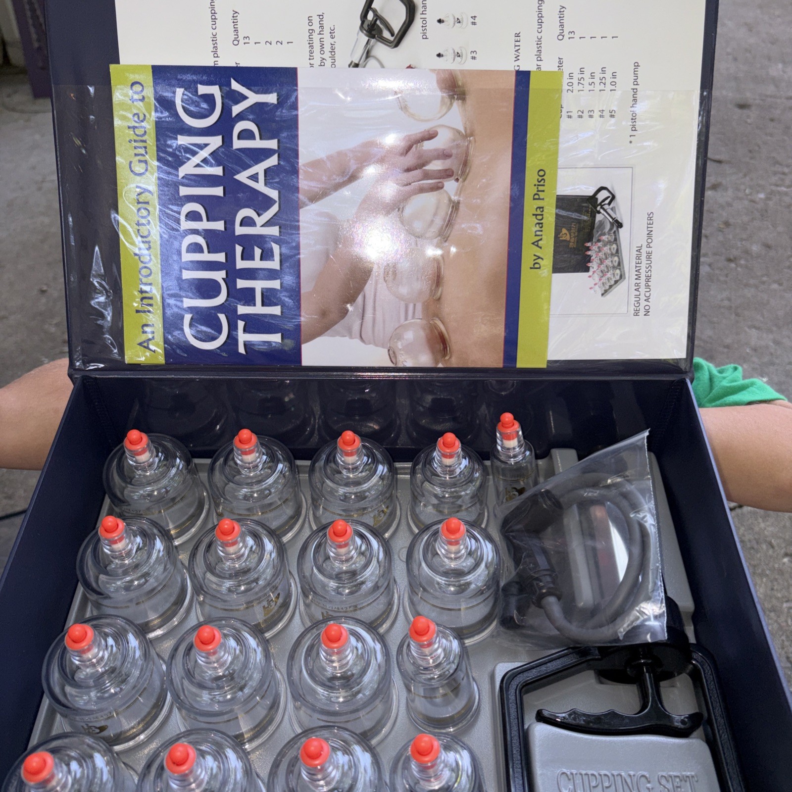 HANSOL Bu-Hang Massage Professional Plastic Cupping Set Made in Korea 17 pcs