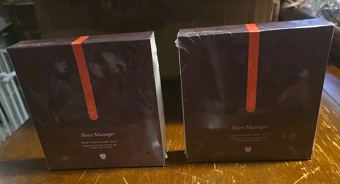 Pure Romance Heart Massager Reusable Heat Pack New Sealed In Box $35 For 2