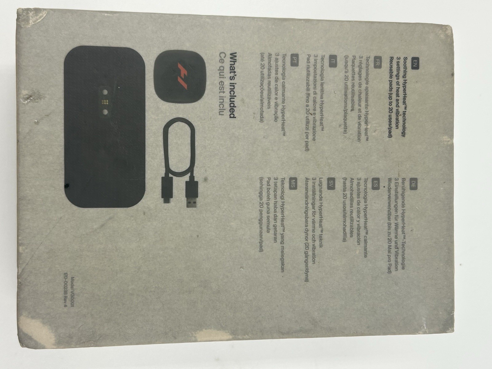 Hyperice Venom Go Wearable Massager – Black (24000-001-00)
