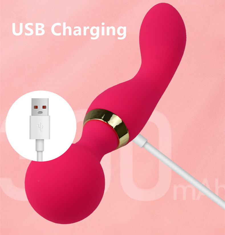 USB Rechargeable Pink Massager: Multiple Vibration Modes, Portable & Convenient