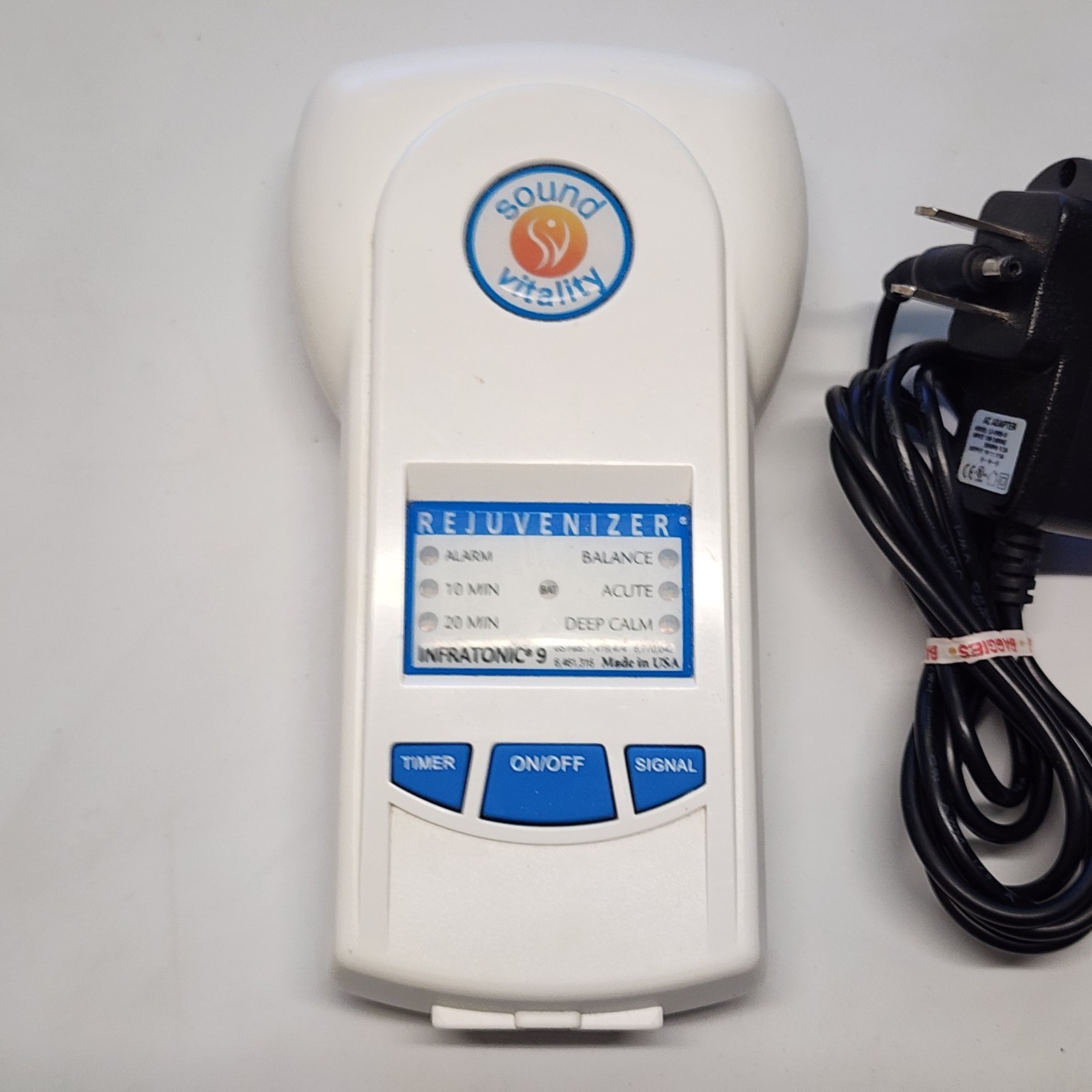 Sound Vitality Rejuvenizer Infratonic 9 Pain Management Parts Only Bad Battery