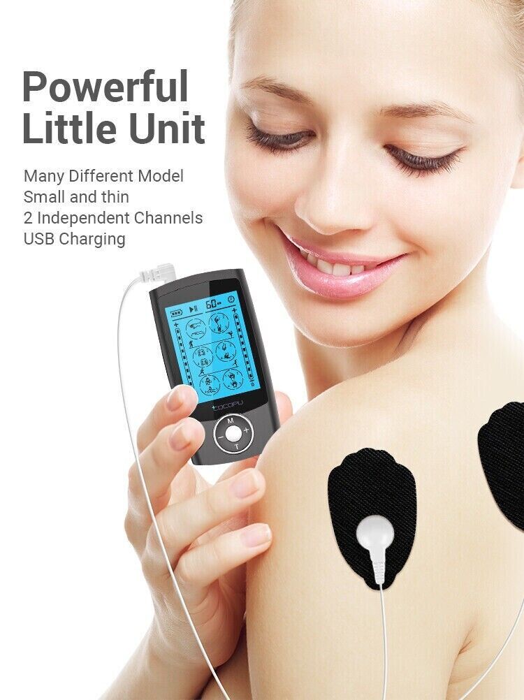 24 Modes Tens Unit Muscle Therapy Pain Relief Stimulator Machine Pulse Massager