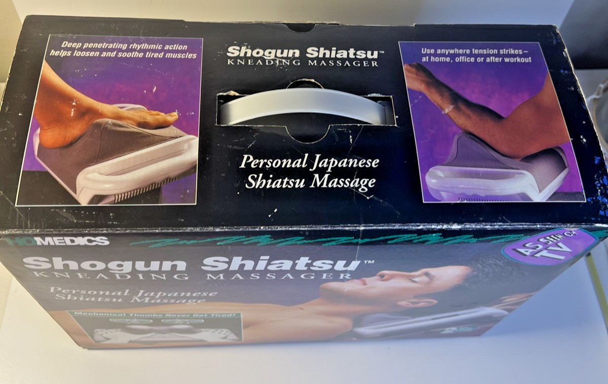 Homedics Shogun Shiatsu Kneading Neck Head Massager Model SM-444 W/Box Works