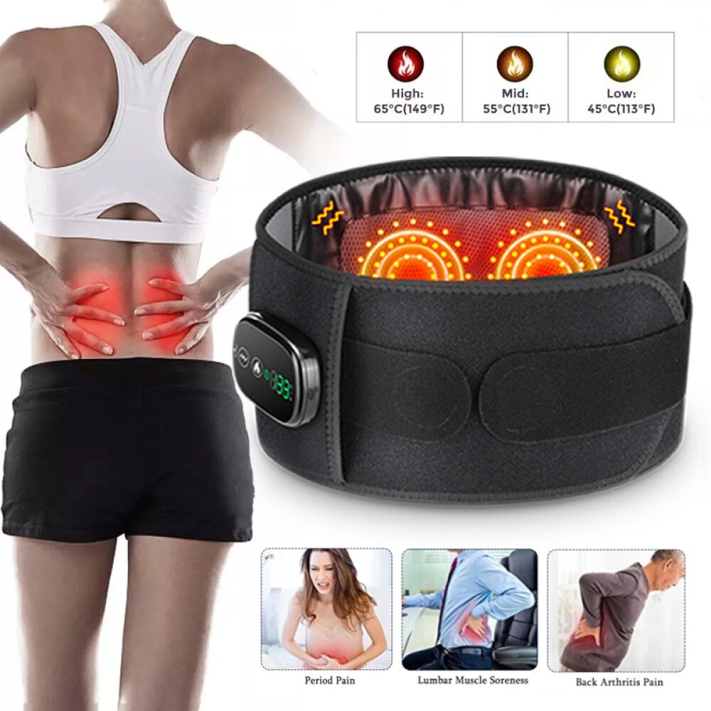 Heating Massage Decompression Belt Lumbar Support for Lower Back Pain Relief