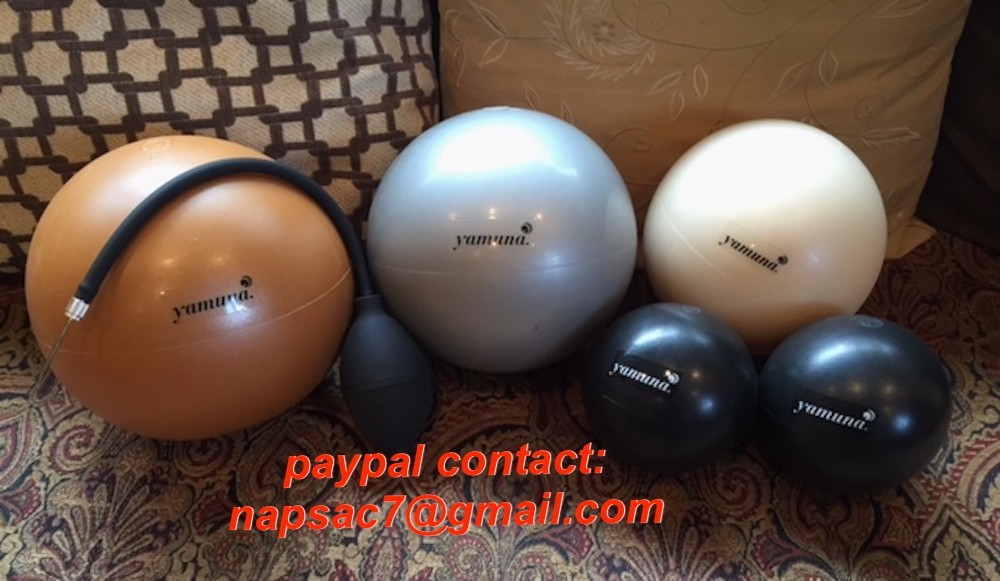 Yamuna Body Rolling Silver Ball and Black Balls and Yamuna Save Your Knees DVD