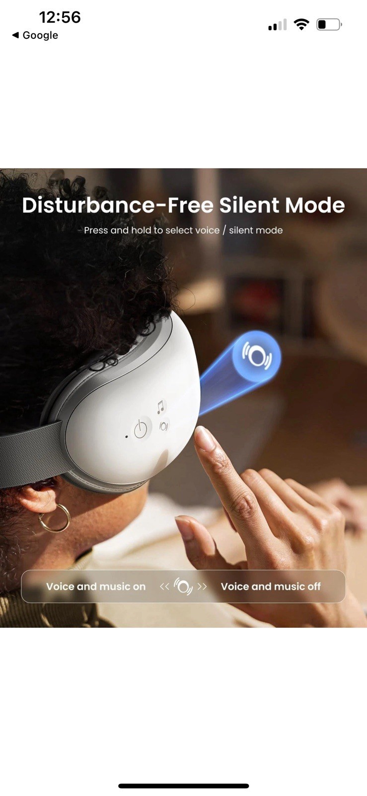RENPHO RF-EM001 Electric Eye Massager – White