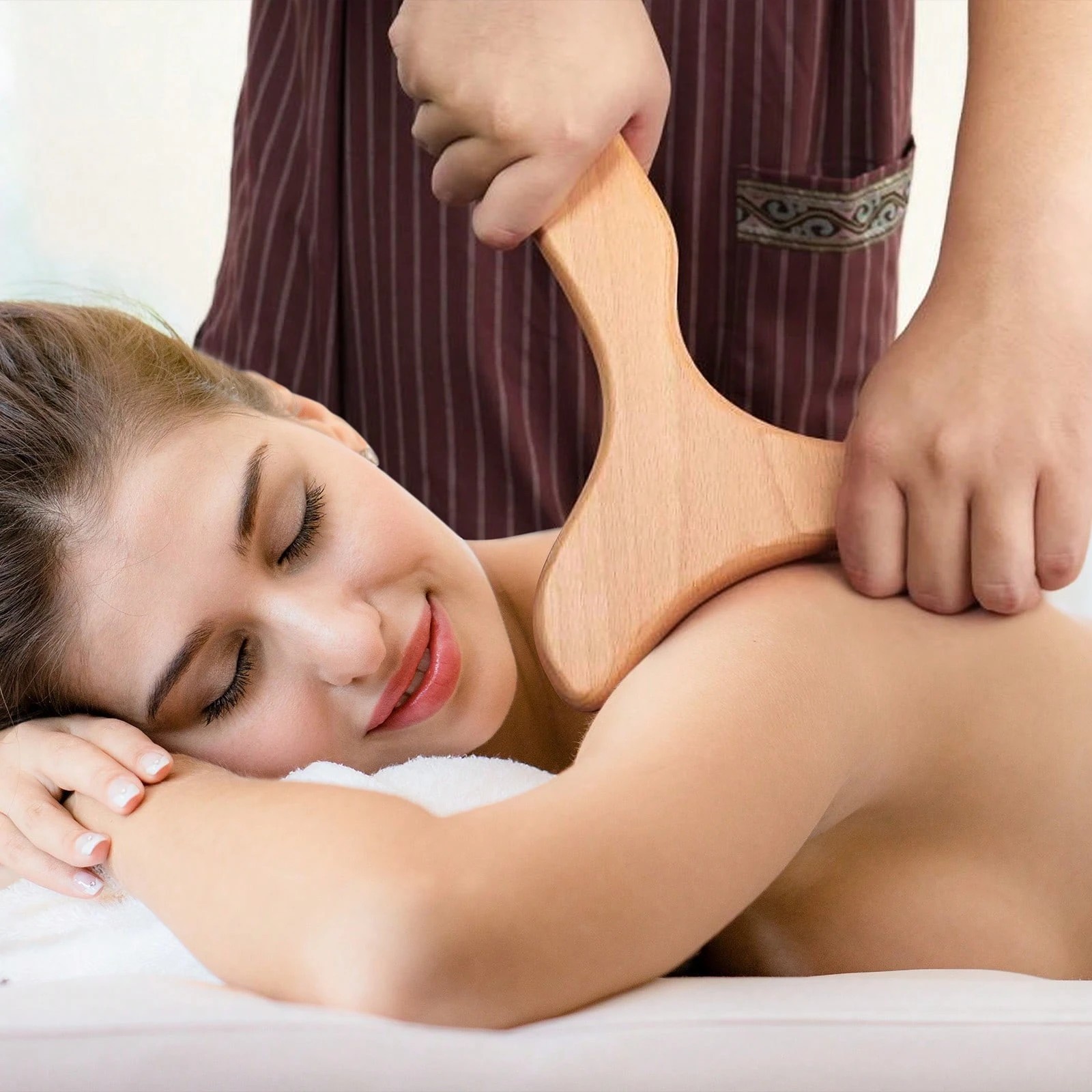 6 In 1 Wood Massage Tool Set for Body Sculpting Lymphatic Drainage and Pain Reli