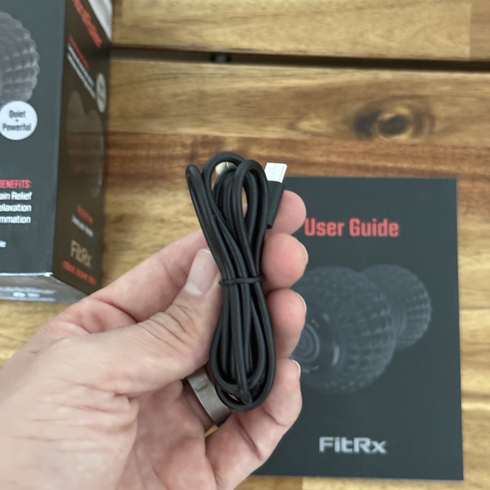 FitRx VibraRoller, Vibrating Massage Roller, Quiet & Powerful, 3 levels Pulse