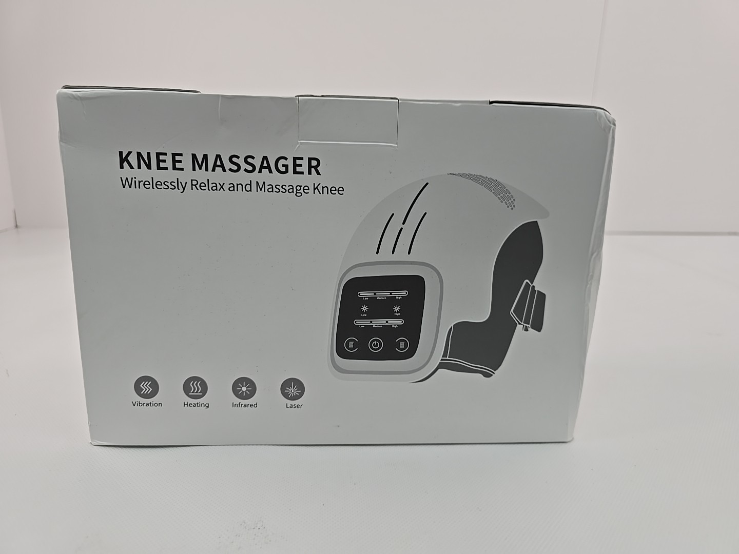 KNEE MASSAGER WIRELESS CORDLESS INFRARED HEAT / VIBRATION NEW