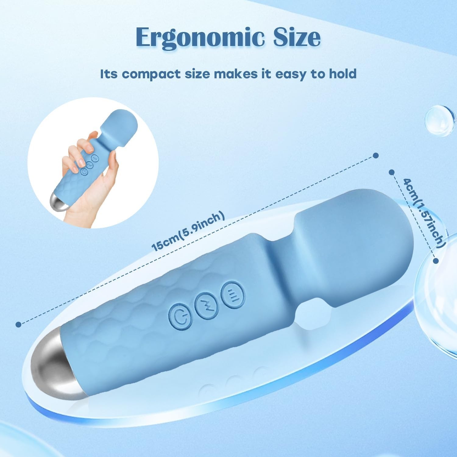 Compact USB Rechargeable Massage Device – Waterproof, Lightweight, and Versatile